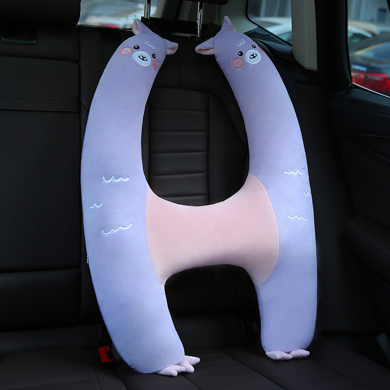 Anti-strangulation Neck Outing Pillow Baby Car Seat Belt Sleeping Artifact